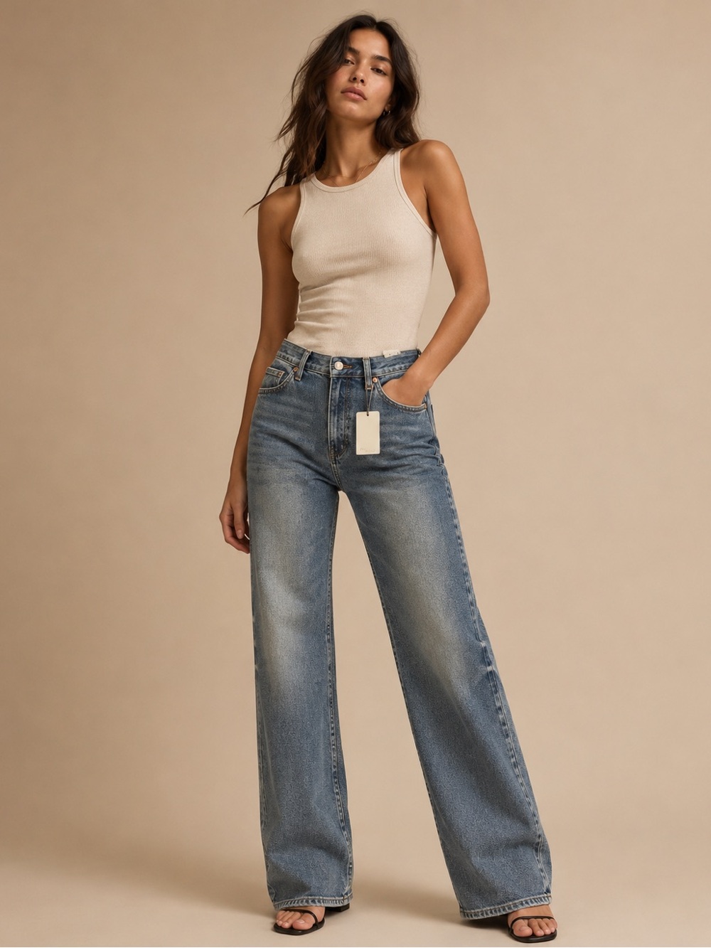 TNR High Rise Straight Leg Jeans Medium Wash Size 29 NWT